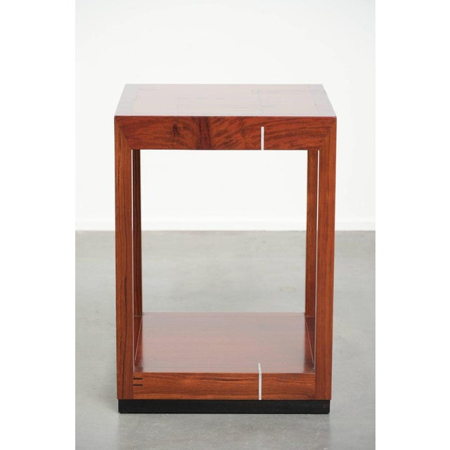 Beautiful square Art Deco Schuitema design side/coffee table from the Decoforma series, in correct used condition. : This...