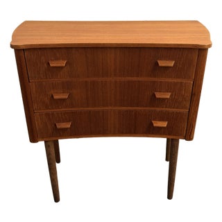 Danish Modern Teak 3 Drawer Commode, 1960's For Sale