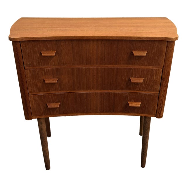Danish Modern Teak 3 Drawer Commode, 1960's For Sale