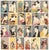 Rare XL Elephant size complete Collection of 24 full color reproduction prints of Masterpieces by Sharaku, in an original...
