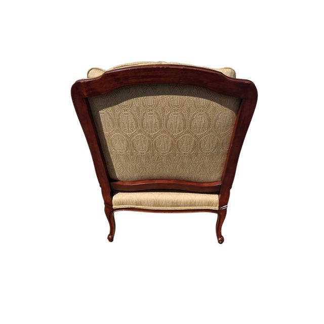 Thomasville TRS Furniture Inc. Armchair Regency Bergere Lounge Chair Louis XV For Sale - Image 11 of 15