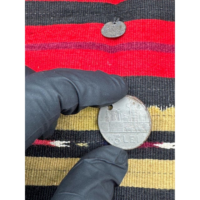 Eastern Accents Vintage Bulgarian Prestilka Apron For Sale - Image 4 of 13