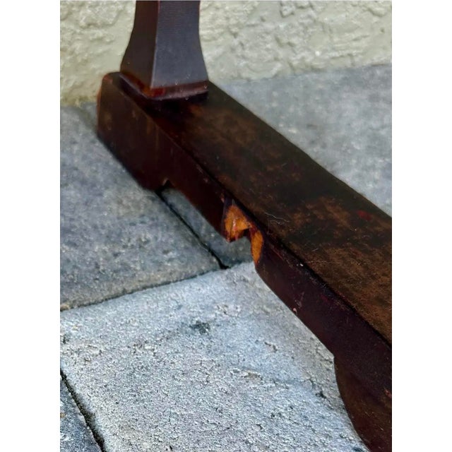 Wood Vintage Early-Mid 20th Century Mahogany Piano Bench With Storage For Sale - Image 7 of 12