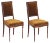 Set of 19th Century Art Nouveau Walnut & Velvet Side Chairs For Sale