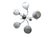 Metal Art Deco Style Chandelier, Poland, 1970s For Sale - Image 7 of 9