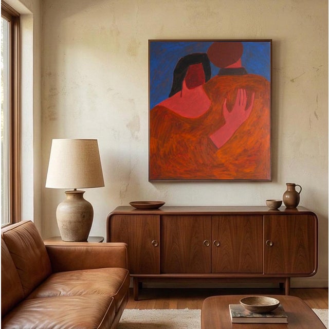 Bodasca, Near You Blue Version, 2026, Acrylic on Canvas For Sale - Image 9 of 12