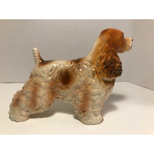 1970s Vintage Shafford Cocker Spaniel Dog Ceramic Figurine #171 For Sale - Image 5 of 9