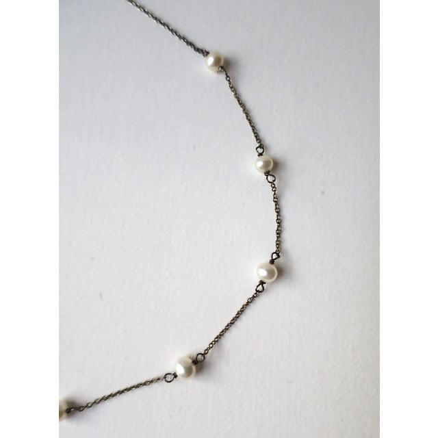 White Pearl Necklace For Sale - Image 8 of 10