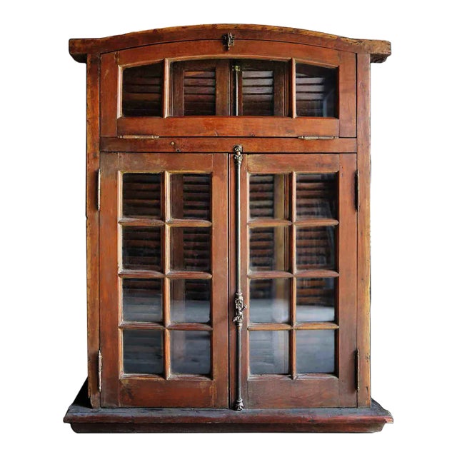 Window Unit With Transom and Shutters For Sale