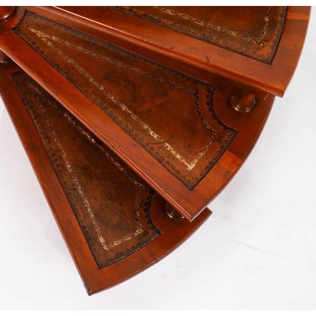 Vintage Spiral Library Steps in Mahogany, 20th Century For Sale - Image 6 of 13
