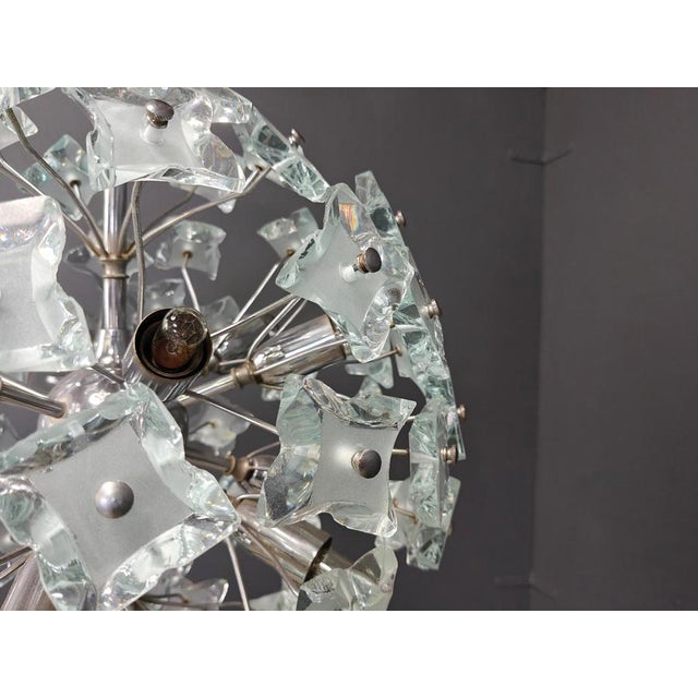 Glass Mid-Century Glass Sputnik Chandelier, 1970s For Sale - Image 7 of 12