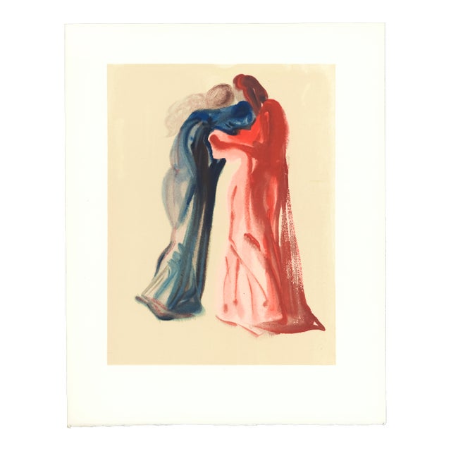 Original engraving from Salvador Dalí’s "The Divine Comedy" published by Editions d’Art Les Heures Claires, Paris, in...