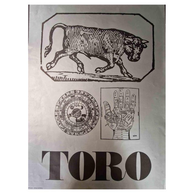 Sergio Barletta, Taurus, Screen Print, 1970 For Sale