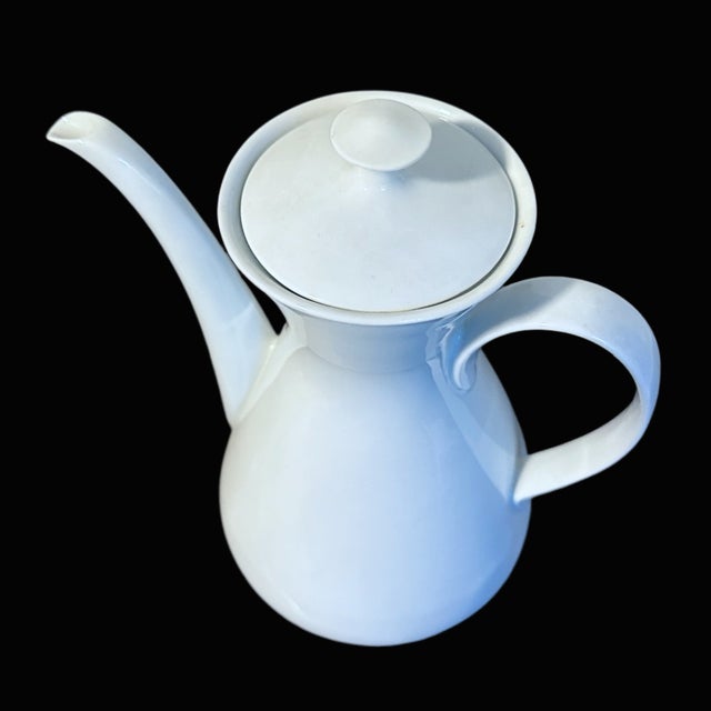 Vintage Mid Century Modern Furstenberg German Porcelain Coffee/Chocolate Pot Beautiful and hard to find minimalist all...