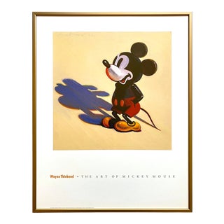 Wayne Thiebaud Rare Vintage Lithograph Print Framed Pop Art Poster " Toy Mickey " 1988 For Sale