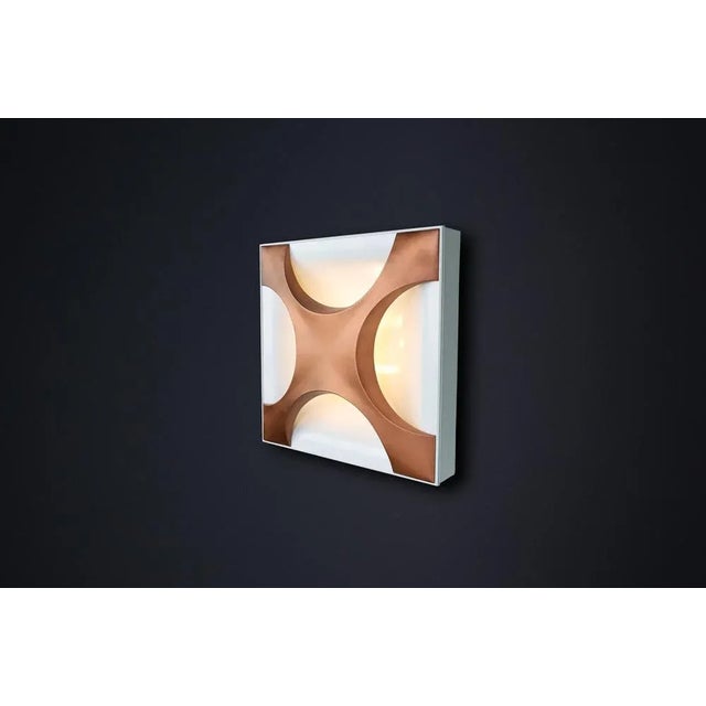 Cross Oyster Wall Sculpture Lights by Rolf Krüger for Staff Leuchten, 1968, Set of 2 For Sale - Image 4 of 18