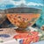 French Provincial F F Griffi Corsica Terracotta 10" Pedestal Bowl For Sale - Image 3 of 10
