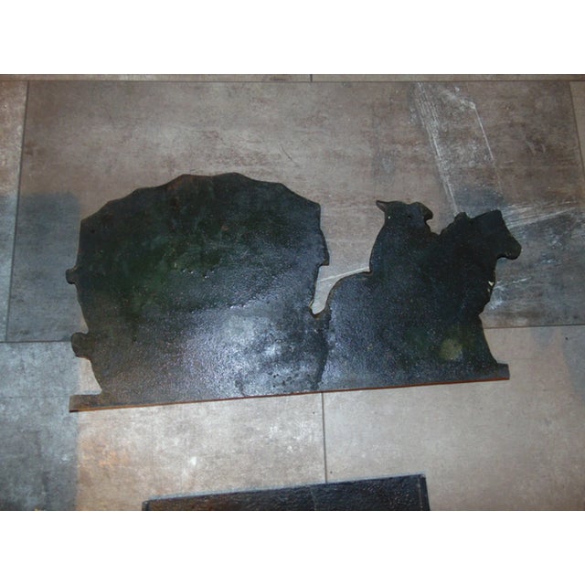 Industrial Cast Iron Post Office Sign, 1970s For Sale - Image 3 of 5