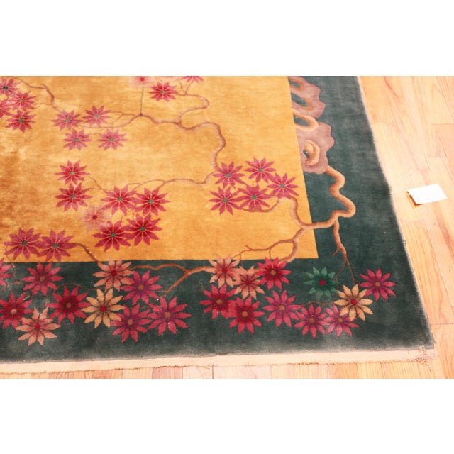 Nazmiyal Collection Antique Chinese Art Deco Rug For Sale In New York - Image 6 of 7