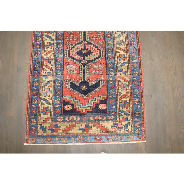 Chippendale Antique Zabihi Collection Persian Heriz Runner - 2'11" x 6'6" For Sale - Image 3 of 9