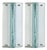 Pair of Italian Chrome + Glass Sconces in the Manner of Fontana Arte, 1960s For Sale