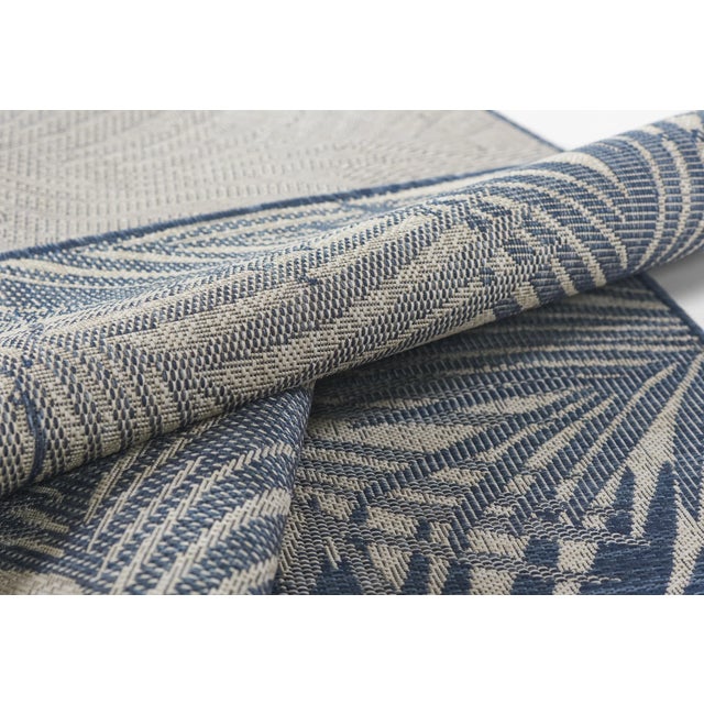 2020s Momeni Contemporary Indoor/Outdoor Riviera Fauna Rug in Blue, 5'3" x 7' For Sale - Image 5 of 9