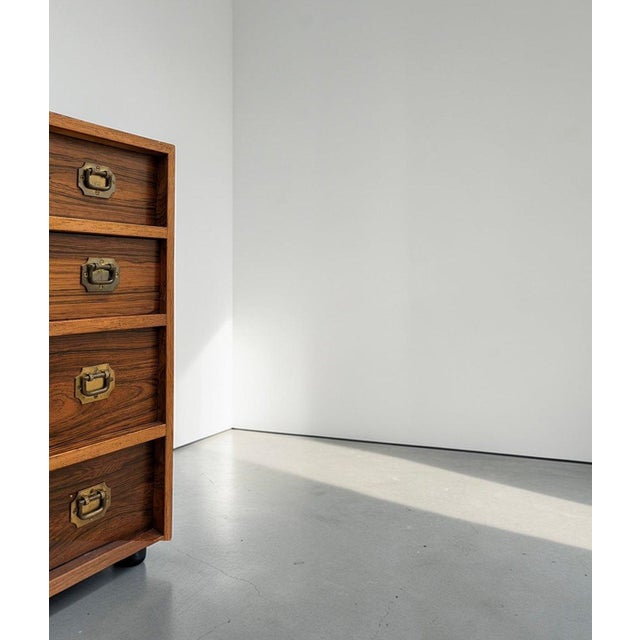 Brown Alabama 103 Chest of Drawers by Henning Korch for Silkeborg Møbelfabrik, Denmark, 1966 For Sale - Image 8 of 14