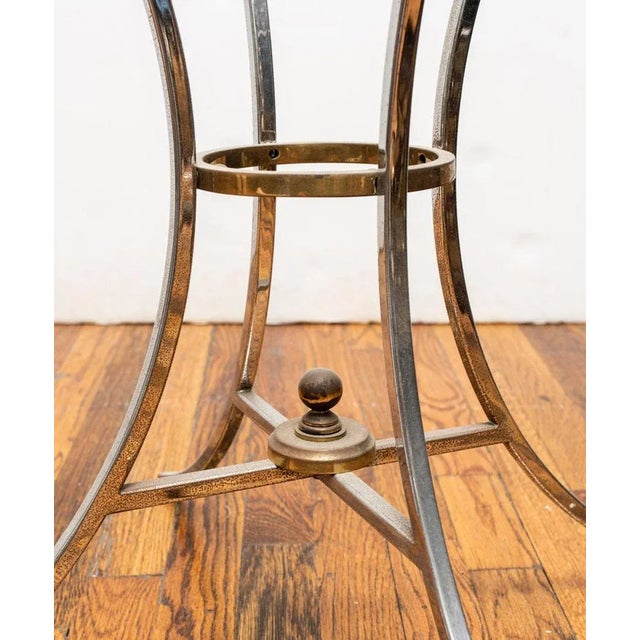 Maison Jansen Maison Jansen Style Chrome Gueridon For Sale - Image 4 of 6