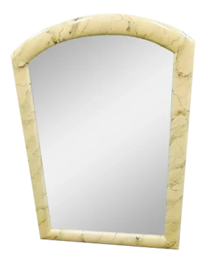 Visani Bottega D’Arte Italian Faux Marble Lacquered Mirror