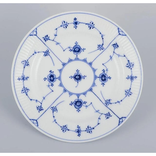 1930s Blue Fluted Plain in Porcelain from Royal Copenhagen, 1938, Set of 6 For Sale - Image 5 of 10