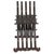 19th Century Moorish Carved Wood Folding Chair with Mother-of-Pearl Inlay For Sale - Image 10 of 15