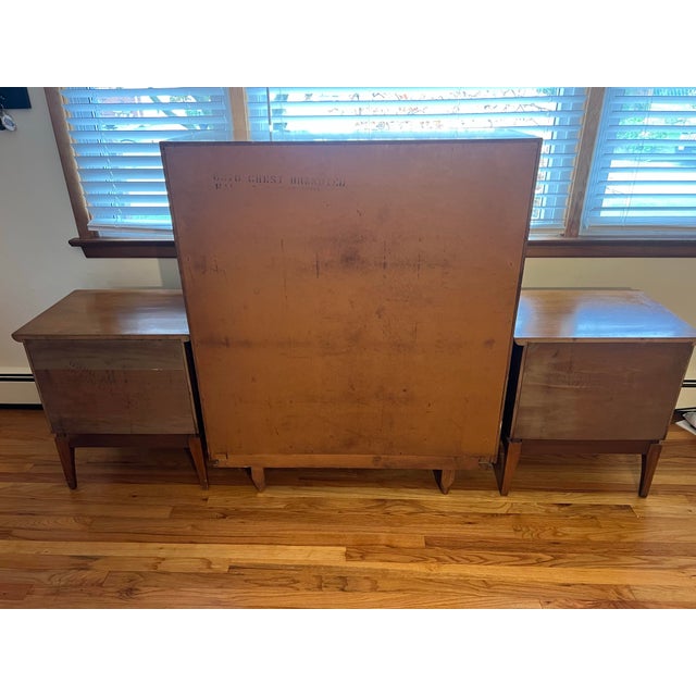 Kent Coffey Elegante Highboy & 2 Wharton Nightstands 1960’s For Sale In New York - Image 6 of 11