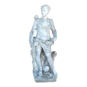 French Cast Stone Statue of Greek God Apollo