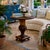 An exceptional, highly sculptural 1980s drop-leaf accent table strongly attributed to Maitland-Smith. This striking piece...