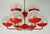 Mid-Century Modern Chandelier in Red Metal and Brass, 1960s For Sale - Image 6 of 14