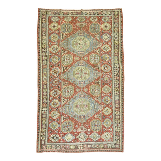 Antique Tribal Flatweave Soumac, 6'9'' X 10'7'' For Sale