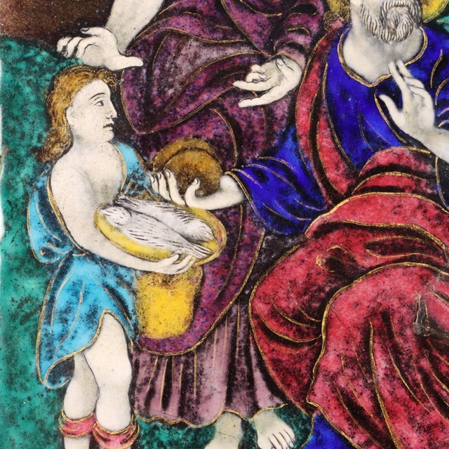 Limoges Enamel with Evangelical Episode For Sale - Image 5 of 10