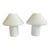 Vintage Hala Zeist Opaline Glass Mushroom Table Lamps - a Pair For Sale