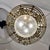 Art Nouveau Ceiling Lamp in Gilt Bronze and Frosted Crystal, France, 1930s For Sale - Image 14 of 18