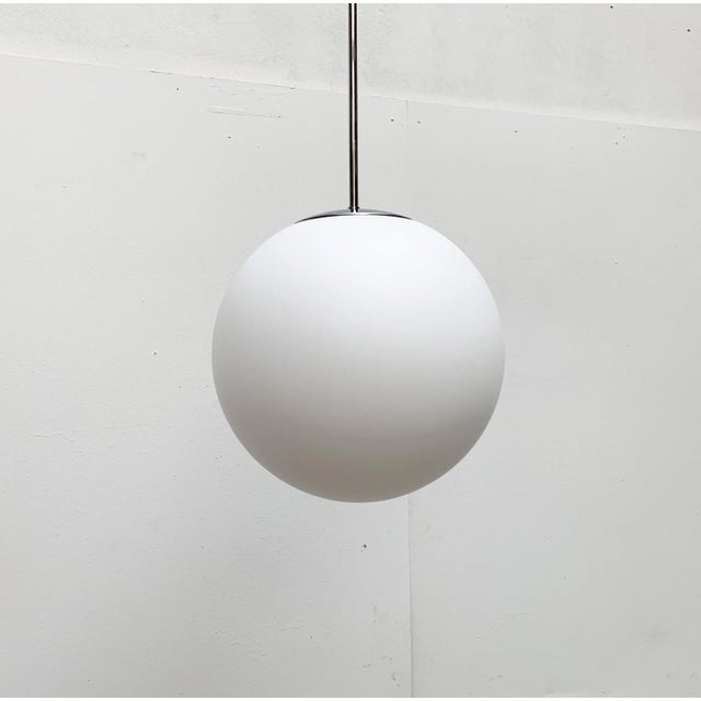 Vintage German Space Age Glass Ball Pendant Lamp from Limburg For Sale - Image 11 of 18