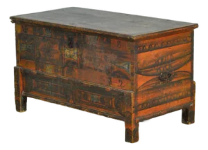 Folk Art Wedding Chest, 1852
