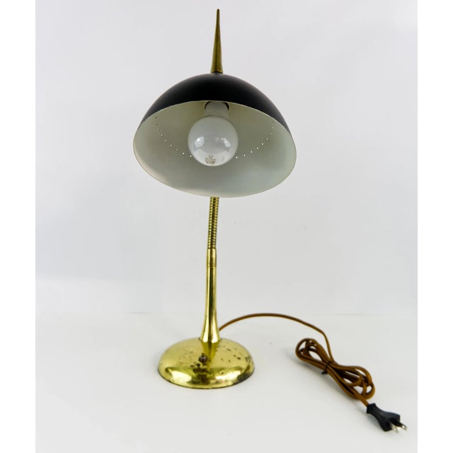 Lightolier 1960s Gerald Thurston Gooseneck Task Lamp For Sale - Image 4 of 10