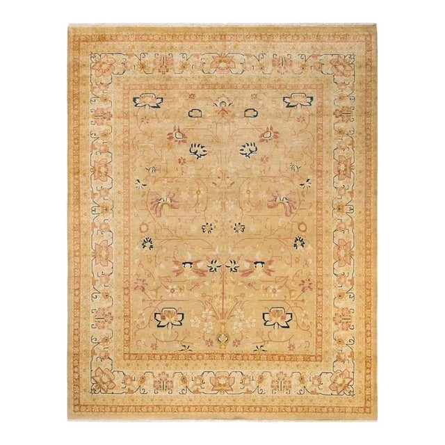 Ivory Mogul, One-of-a-Kind Hand-Knotted Area Rug in Ivory, 8' 1" x 10' 1" For Sale - Image 8 of 8