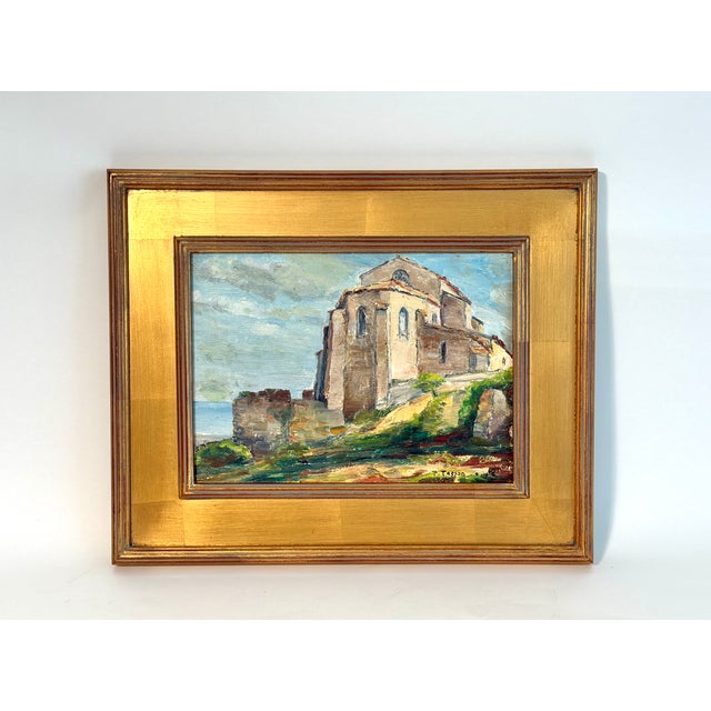 1950s French Impressionist Landscape Oil Painting For Sale - Image 4 of 7