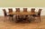 Wood 80 to 102 Oversized Walnut Planked Jupe Table With Self-Storing Leaves Seats 8-12 People For Sale - Image 7 of 18