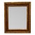 Gold Leaf & Red Underpainted Carved Italian Wall Mirror For Sale