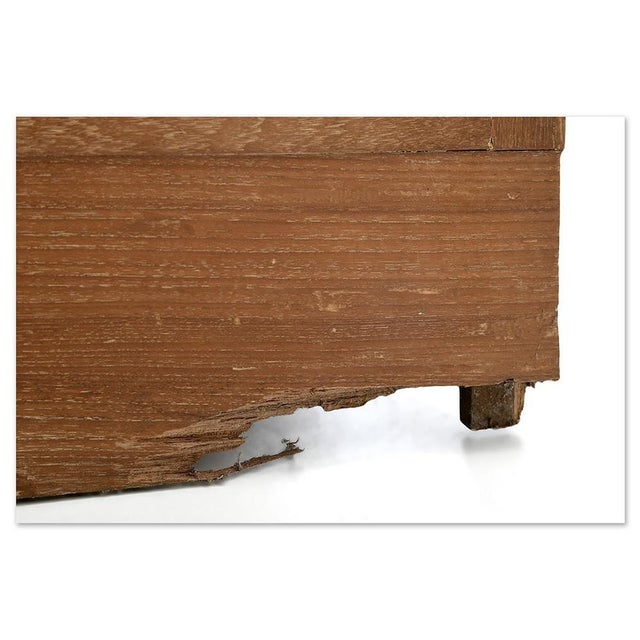 Brown Large Solid Wood Display Case For Sale - Image 8 of 9