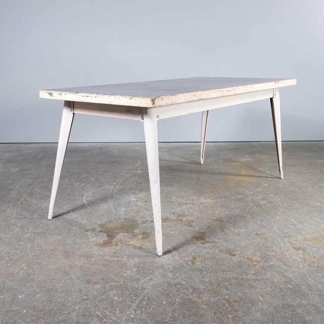 Vintage French T55 Rectangular Dining Table from Tolix, 1960s For Sale - Image 11 of 11
