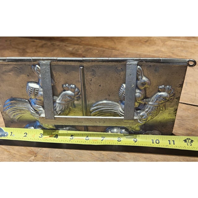 Vintage Metal Chocolate Candy Mold Stamped Made in Germany For Sale - Image 12 of 12
