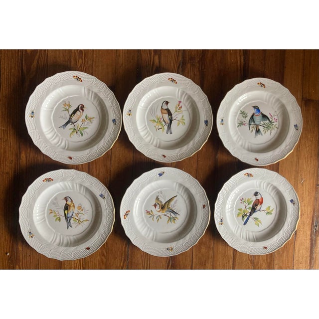 1990s 1990s Chelsea House Decorative Porcelain Plates Inspired by the Iconic Herend Rothschild Bird Pattern - Set of Six For Sale - Image 5 of 11